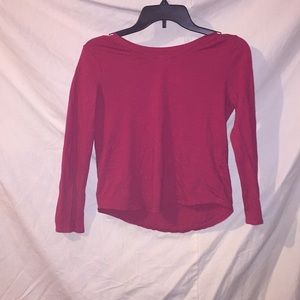 Long sleeve red shirt